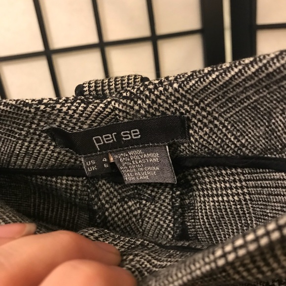 Per se checkered slacks. Beautiful details - Picture 4 of 4
